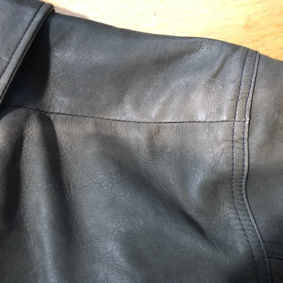 Mens Professional Leather Green Full Zip Leather Jacket Coat XL * - Picture 12 of 14